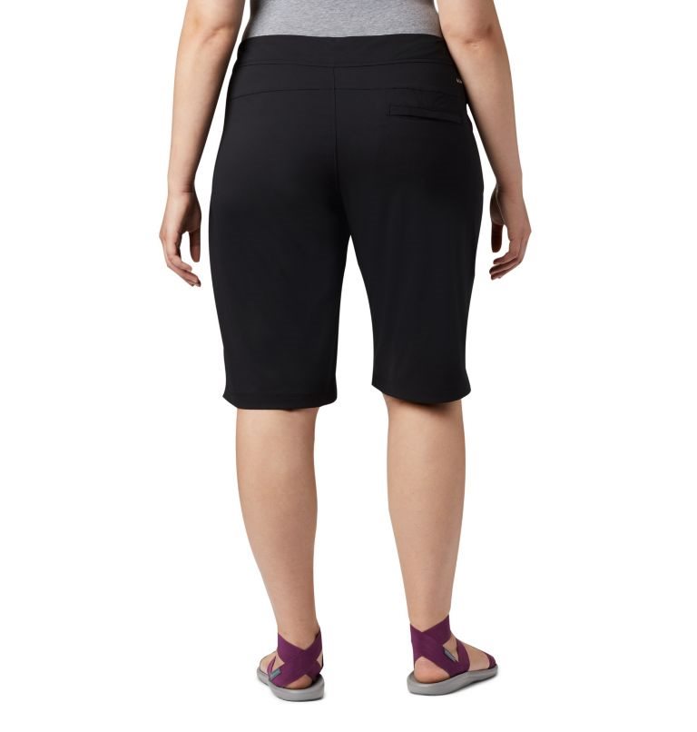 Women's Columbia Anytime Outdoor Long Shorts Black | Plus Size CA-E436C